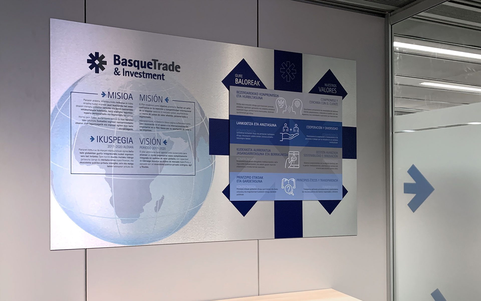 Proyecto de diseño gráfico ambiental - Basquetrade