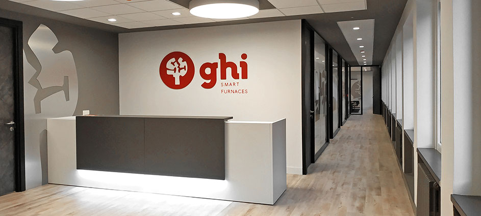 Proyecto de diseño gráfico ambiental - Oficinas GHI