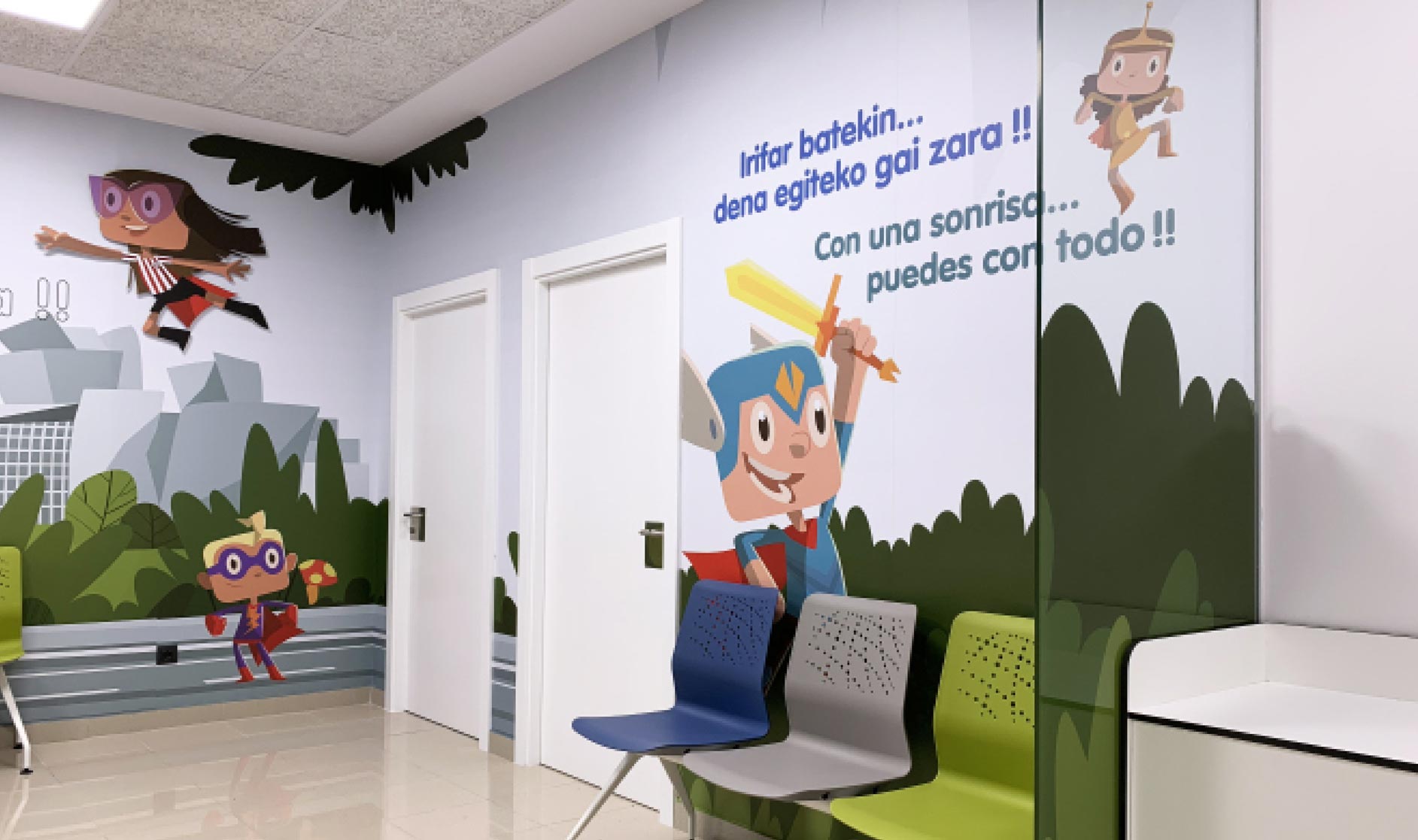 Proyecto de diseño grafico ambiental - Centro de Salud – Consultas de Pediatría – Osakidetza