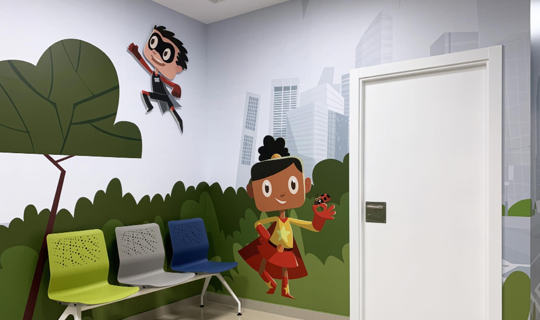 Proyecto de diseño grafico ambiental - Centro de Salud – Consultas de Pediatría – Osakidetza