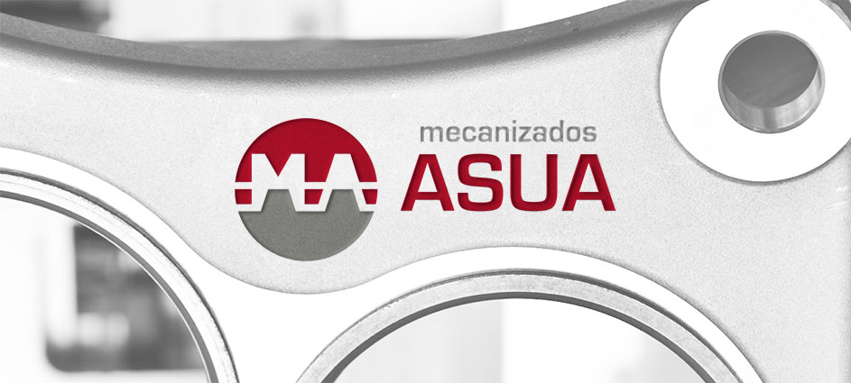 Mecanizados Asua Logotipo Papeleria Diseño ambiental