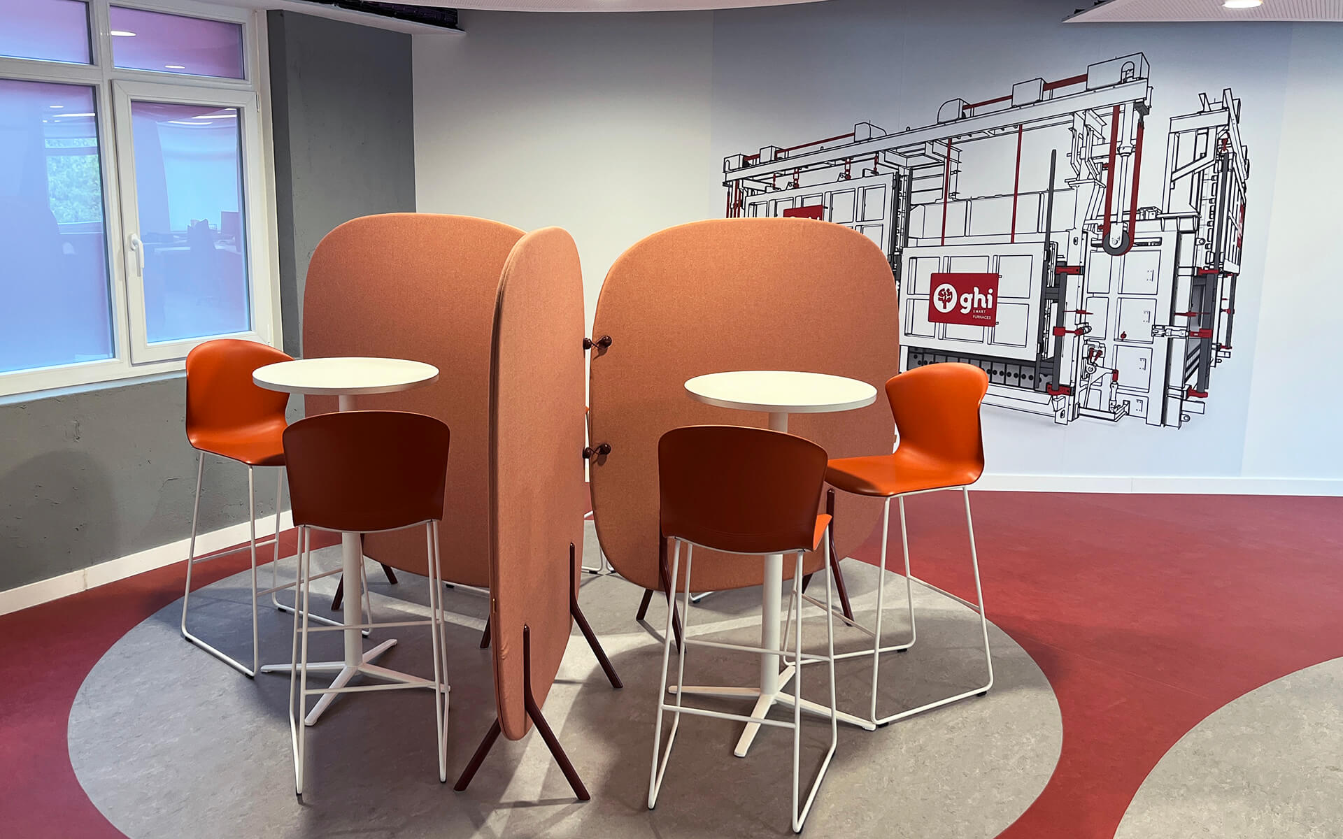 Proyecto de diseño gráfico ambiental - Oficinas GHI