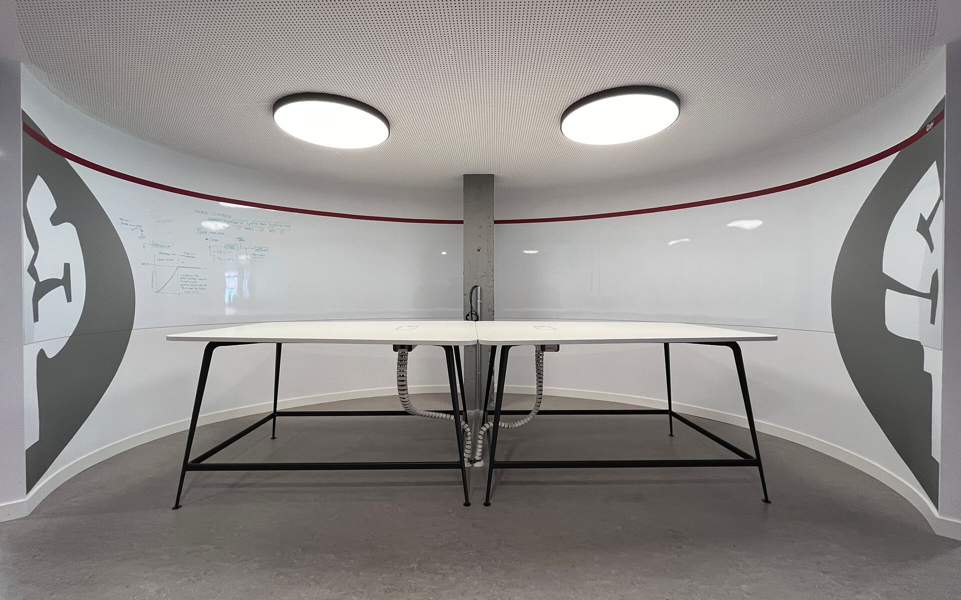 Proyecto de diseño gráfico ambiental - Oficinas GHI