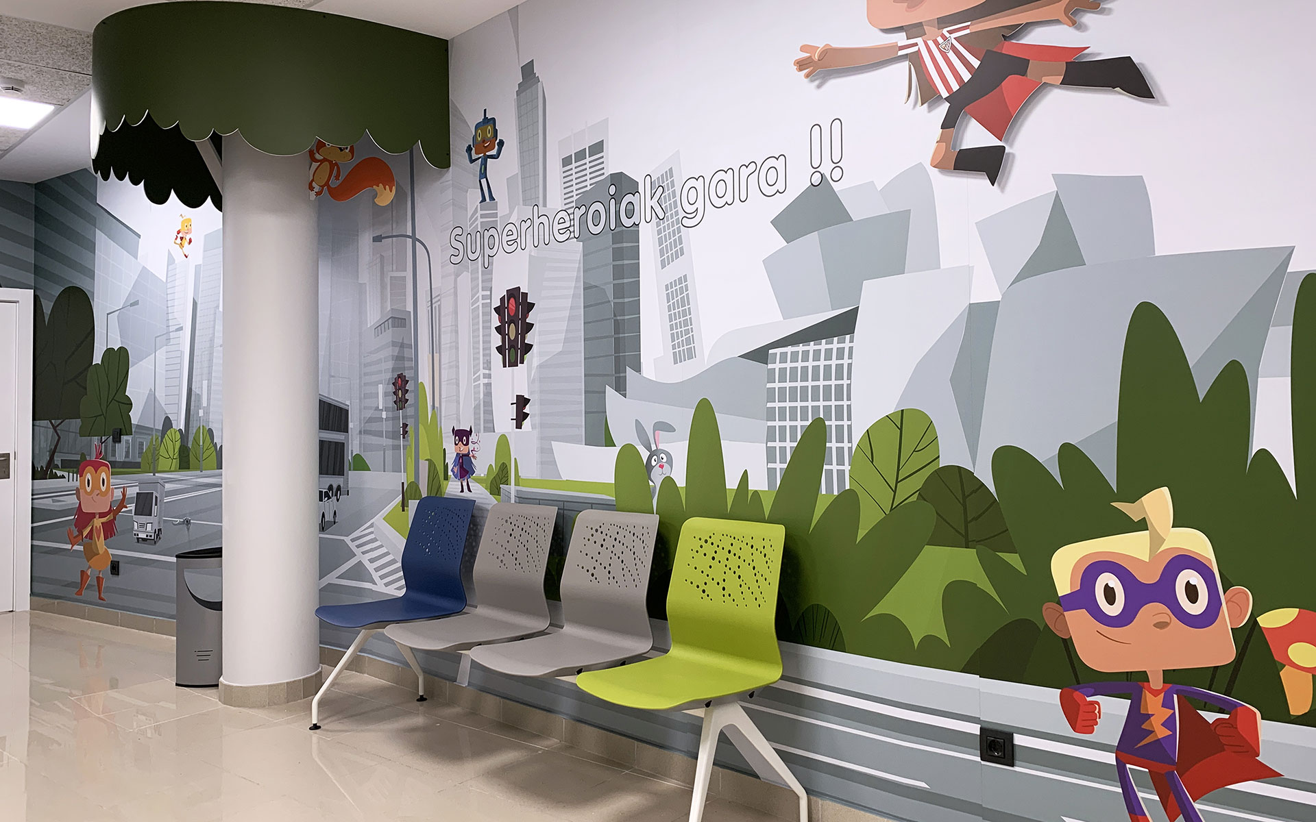 Centro de Salud - Consultas Pediatria - Osakidetza Vinilo Grafico