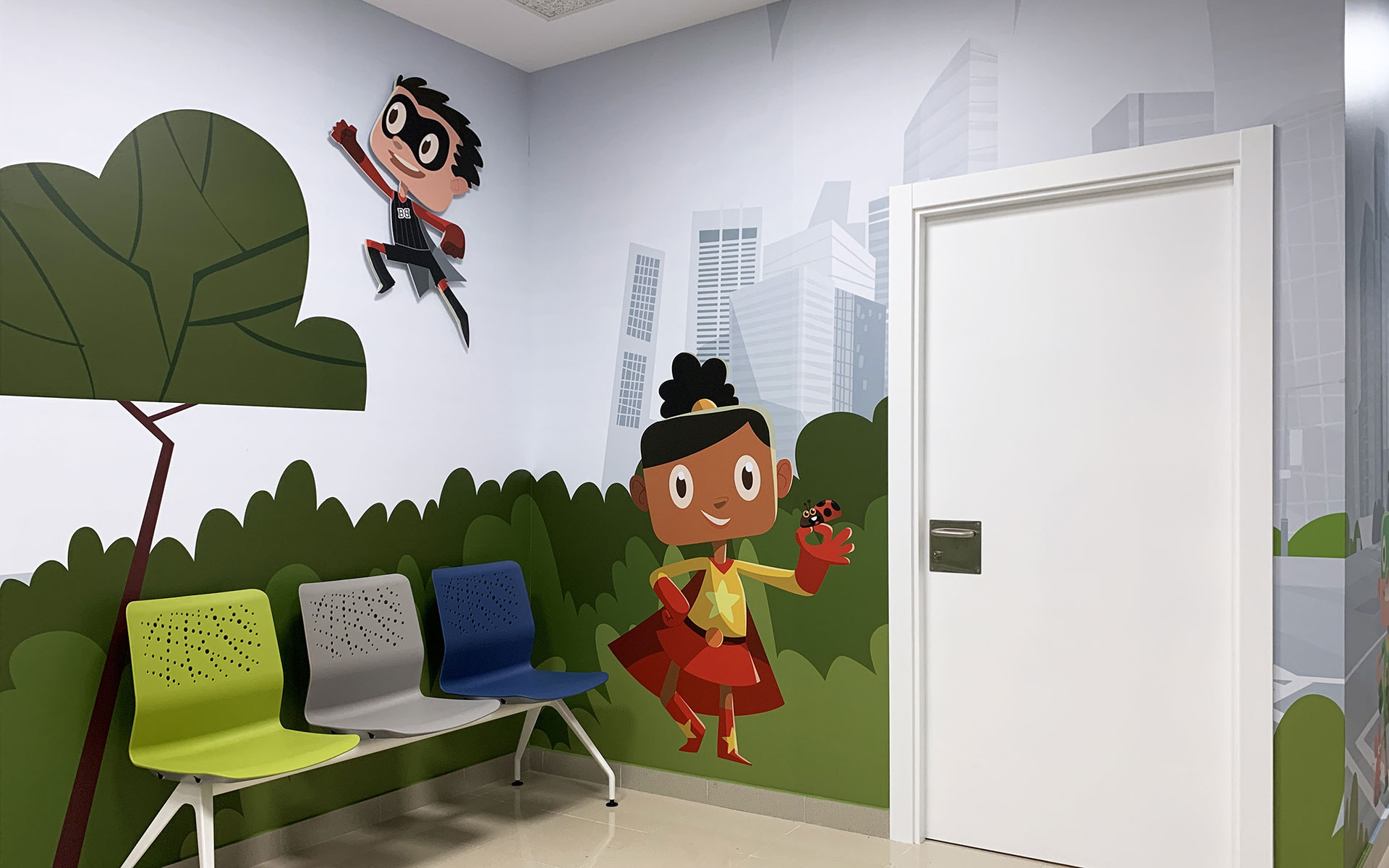 Centro de Salud - Consultas Pediatria - Osakidetza Vinilo Grafico