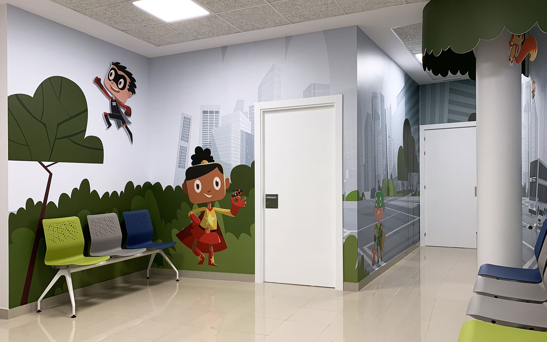 Centro de Salud - Consultas Pediatria - Osakidetza Vinilo Grafico