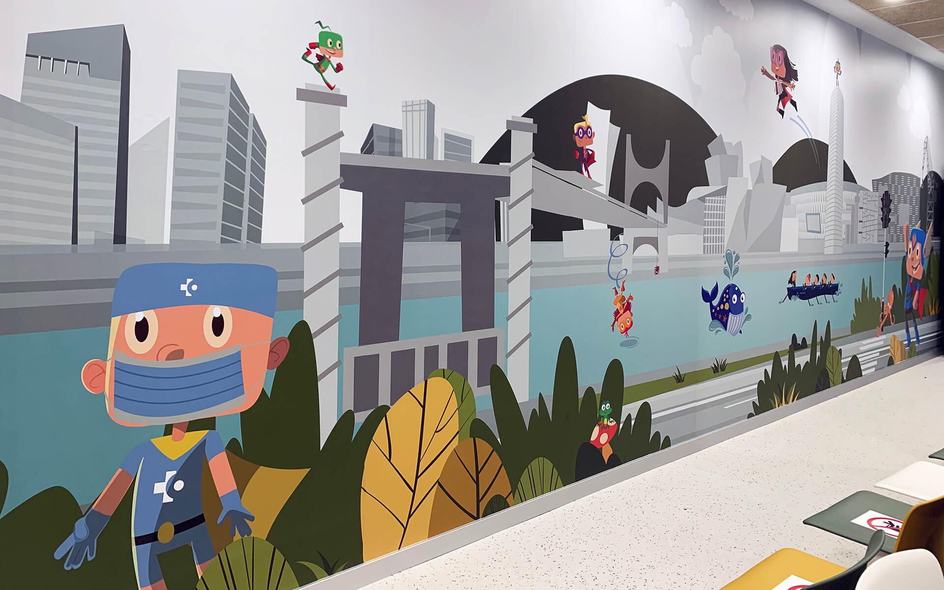 Proyecto de diseño grafico ambiental - Centro de Salud – Consultas de Pediatría – Osakidetza