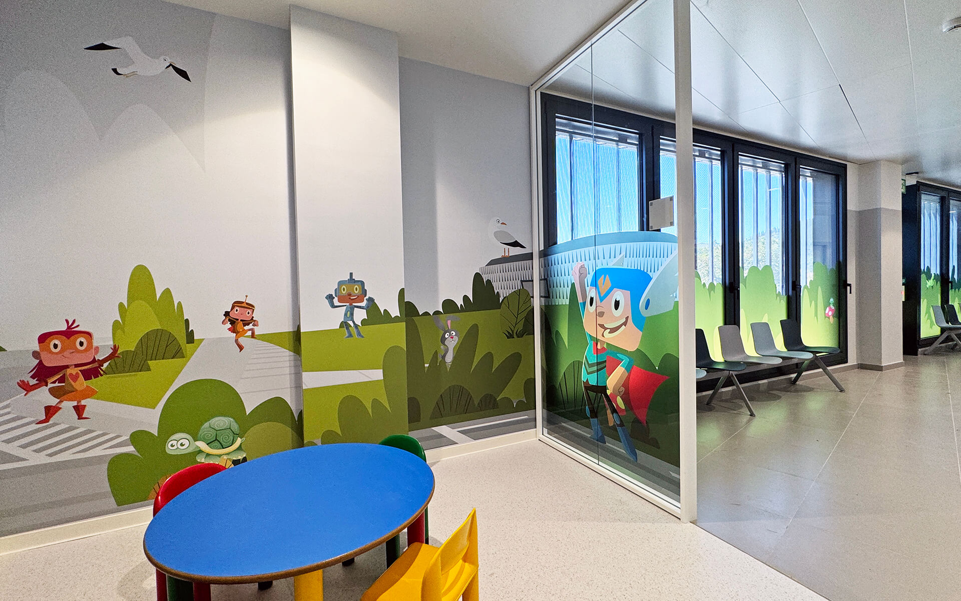 Proyecto de diseño grafico ambiental - Centro de Salud – Consultas de Pediatría – Osakidetza