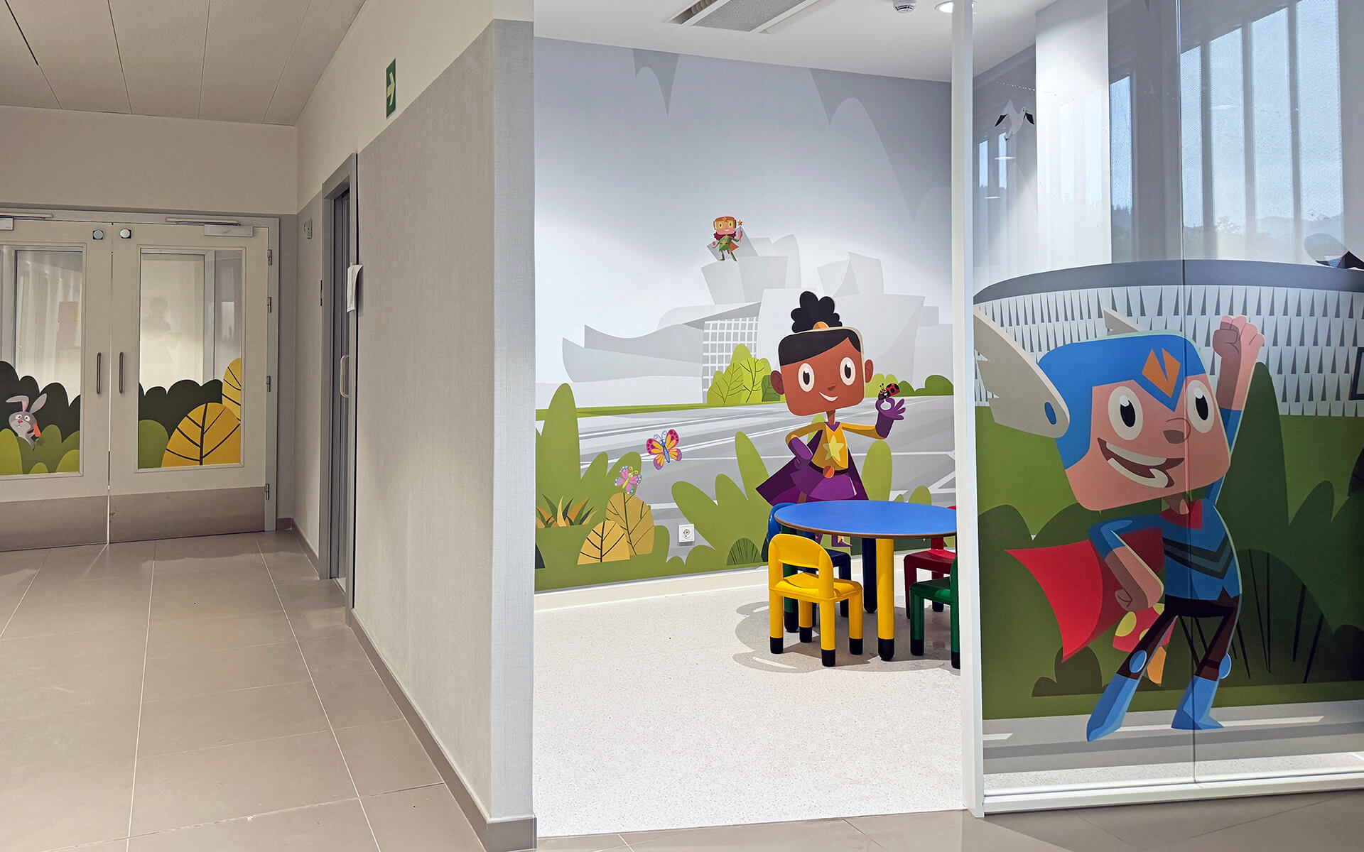Proyecto de diseño grafico ambiental - Centro de Salud – Consultas de Pediatría – Osakidetza