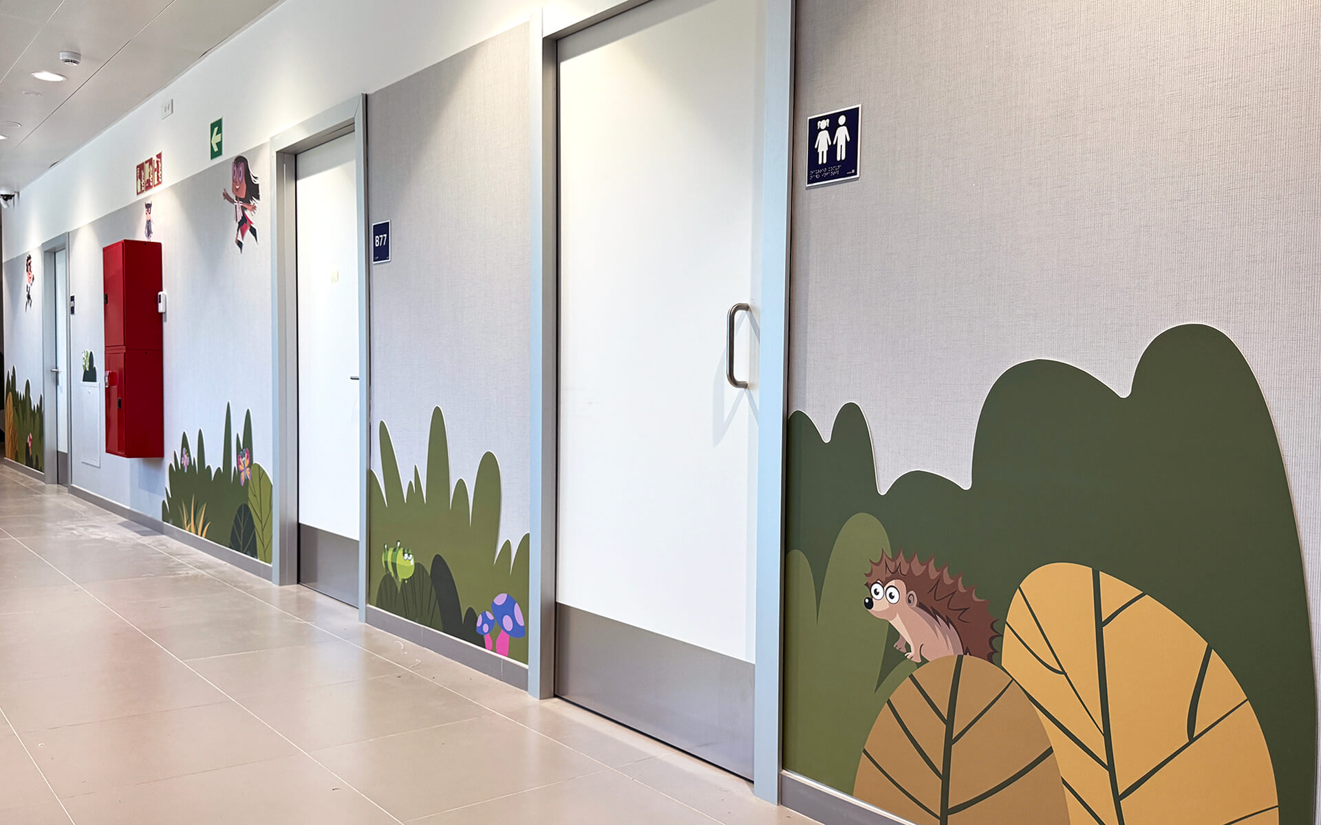 Proyecto de diseño grafico ambiental - Centro de Salud – Consultas de Pediatría – Osakidetza