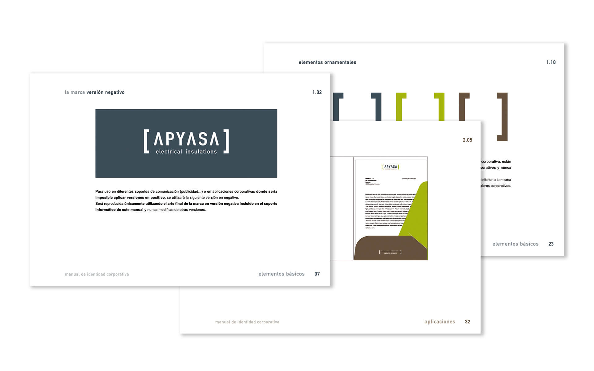 APYASA Electrical Insulations - Proyecto de identidad corporativa y diferentes soportes de comunicación.