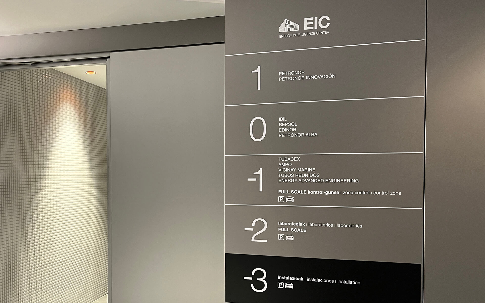 EIC Energy Intelligence Center - Proyecto de señalética