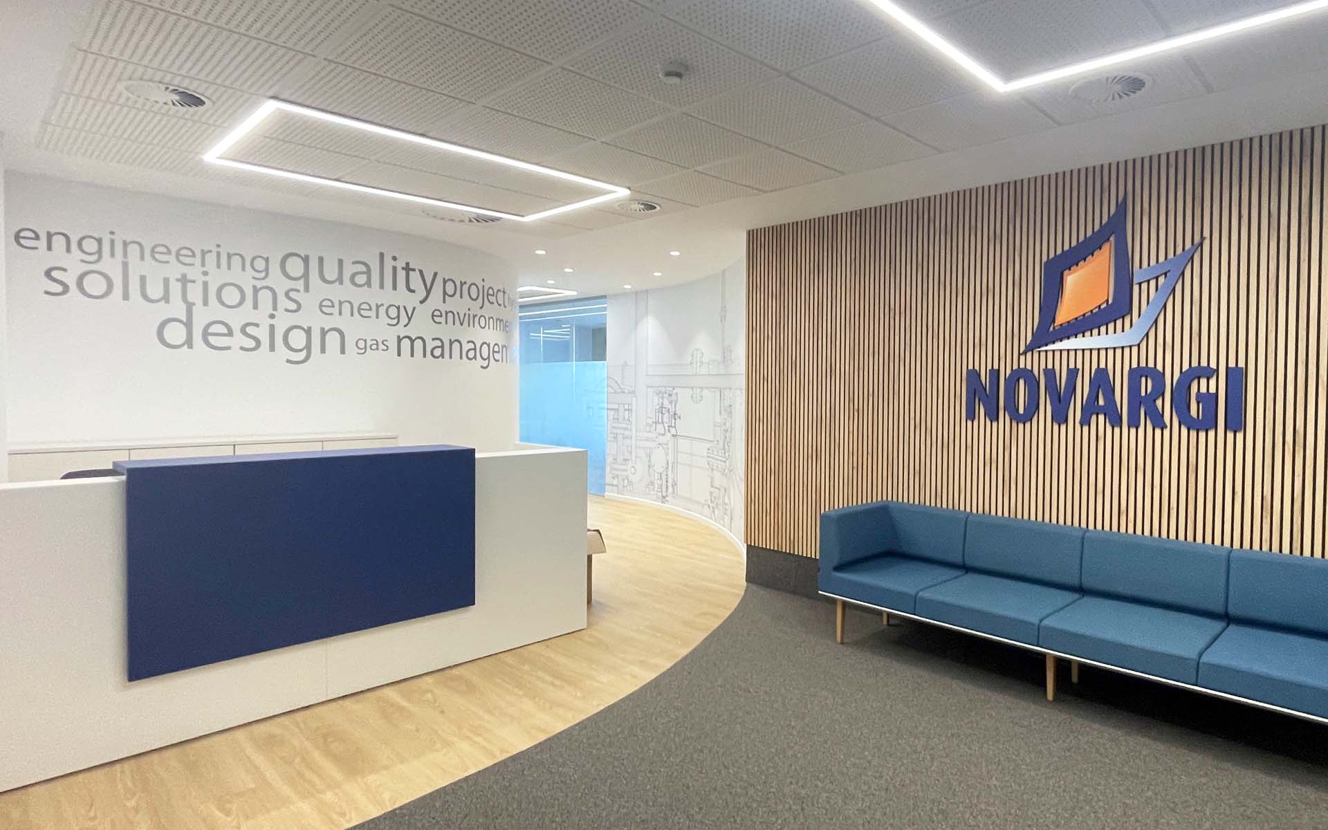 Proyecto de diseño gráfico ambiental - NOVARGI Soluciones para procesos energéticos