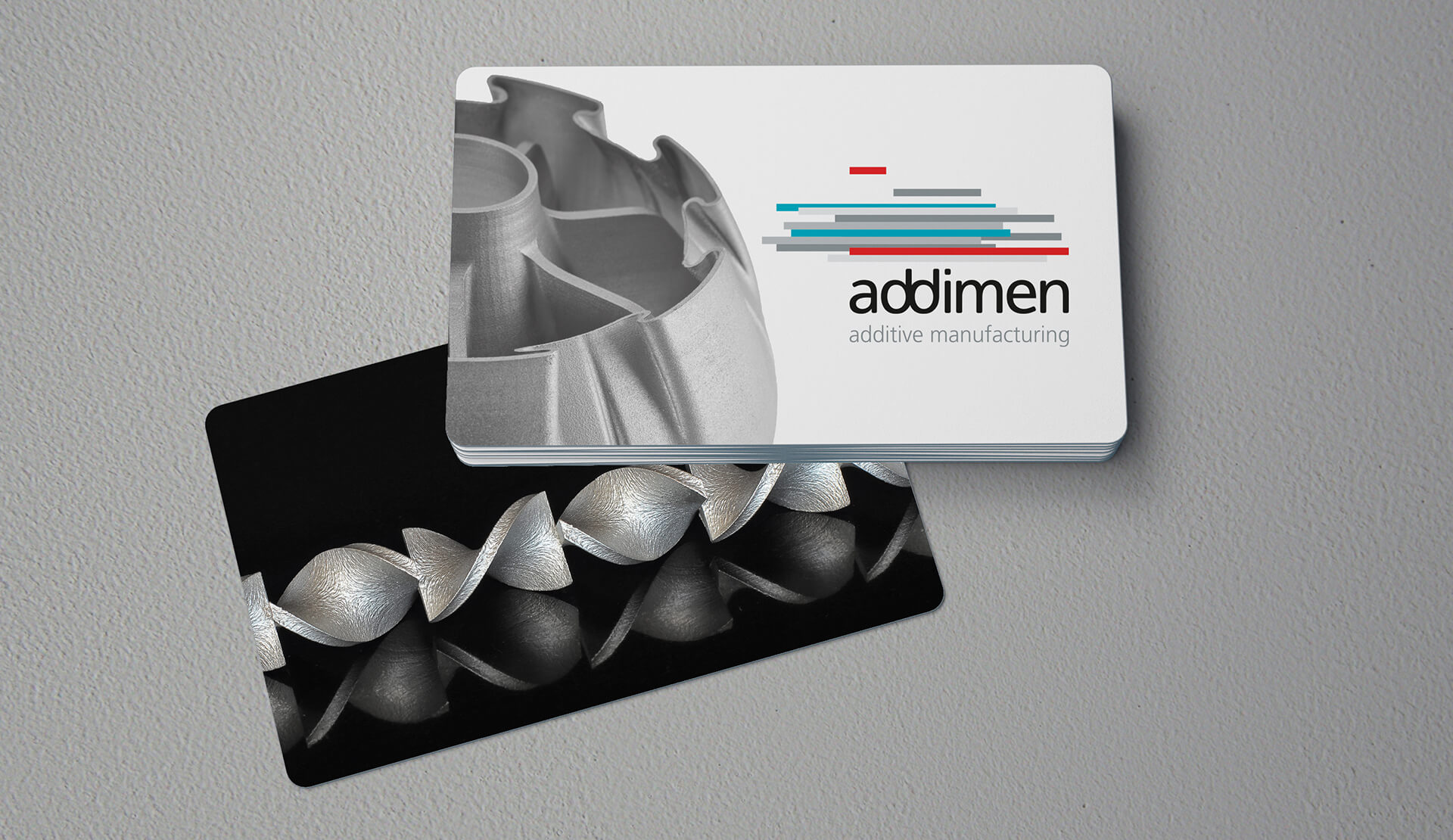 ADDIMEN Fabricación Aditiva - Proyecto de identidad corporativa y diferentes soportes de comunicación.
