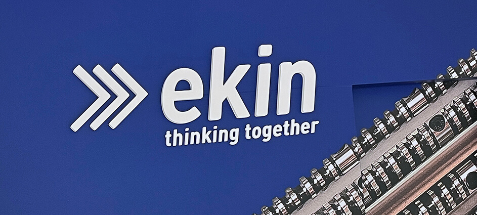 Proyecto de diseño gráfico ambiental - EKIN Fabricación de maquinaria y herramienta industrial