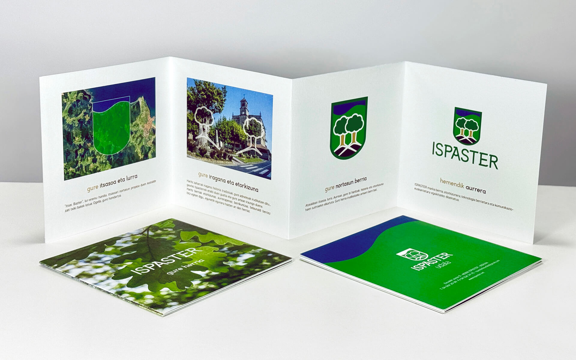 ISPASTER UDALA - Proyecto de identidad corporativa y diferentes soportes de comunicación.