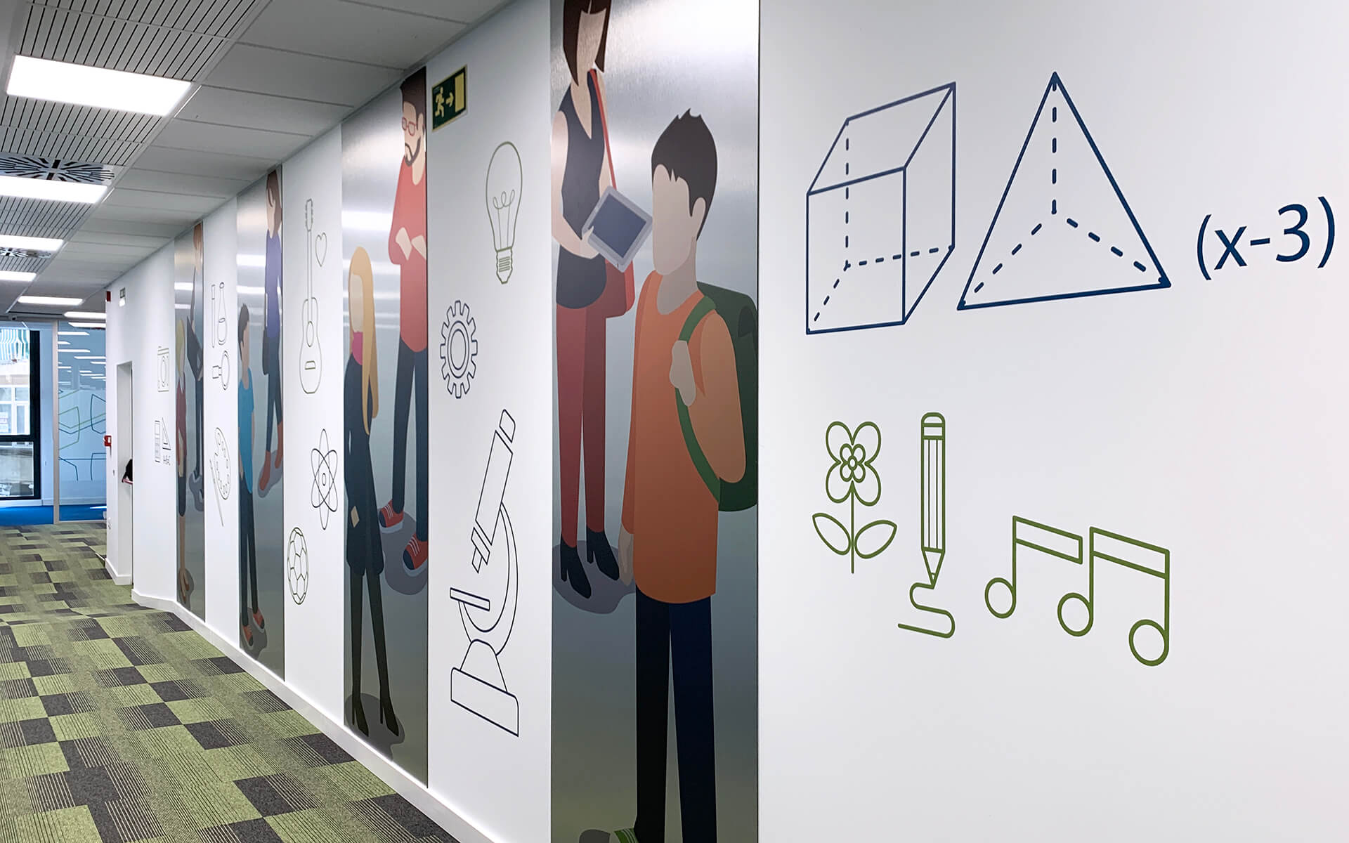 Proyecto de diseño gráfico ambiental - KONECTIA Centro de formación